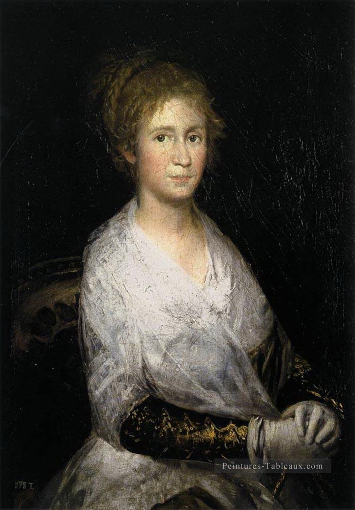 Portrait de Josefa Bayeu ou Leocadia Weiss Francisco Goya Peintures à l'huile